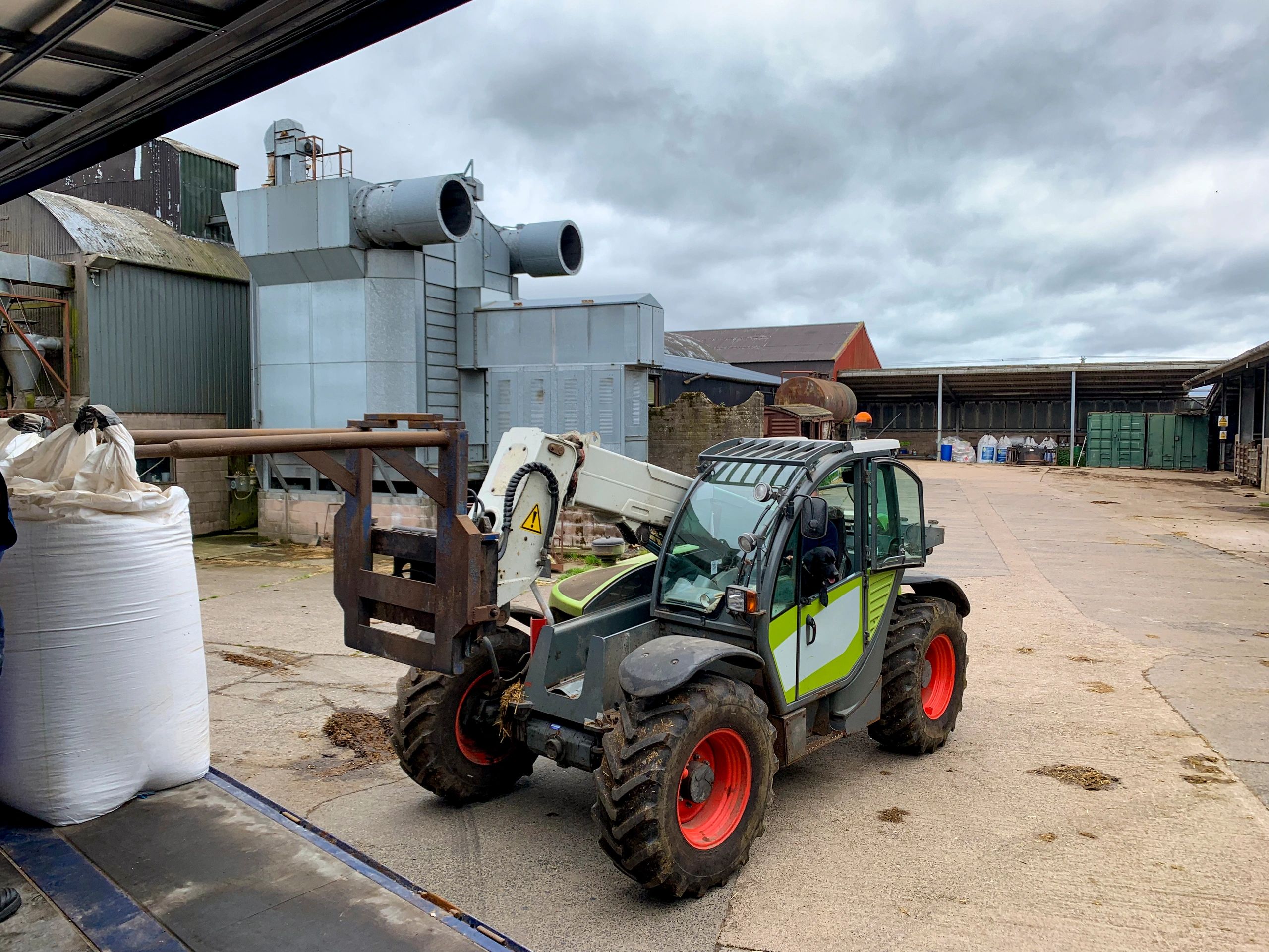 Construction equipment fleet staged and ready for deployment