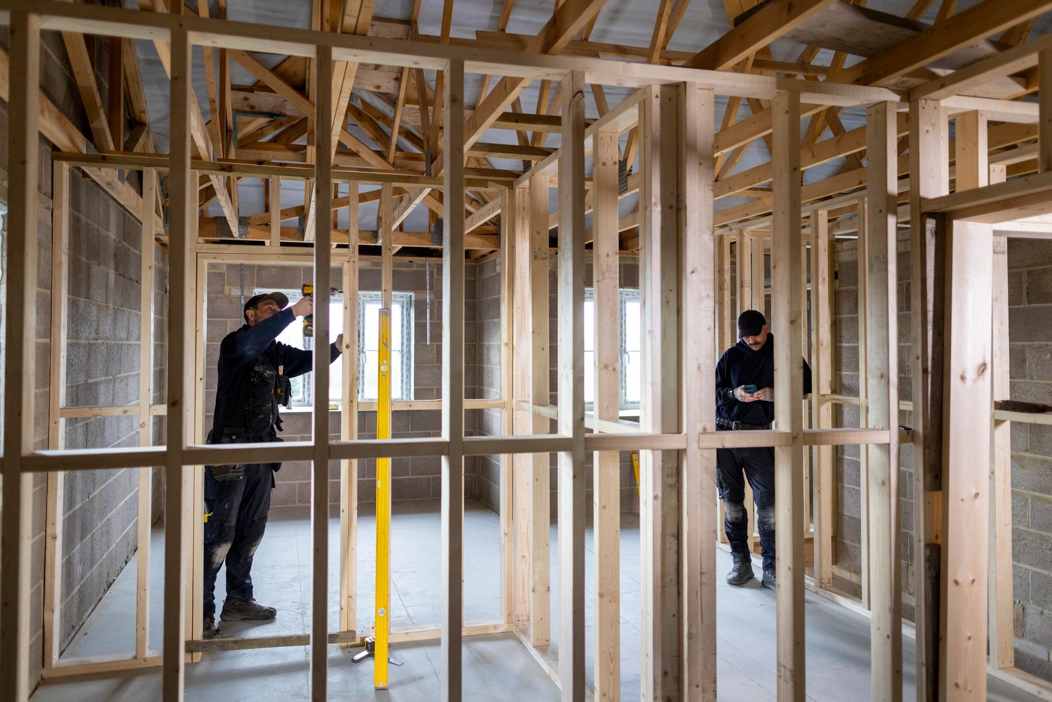 Construction professional on site